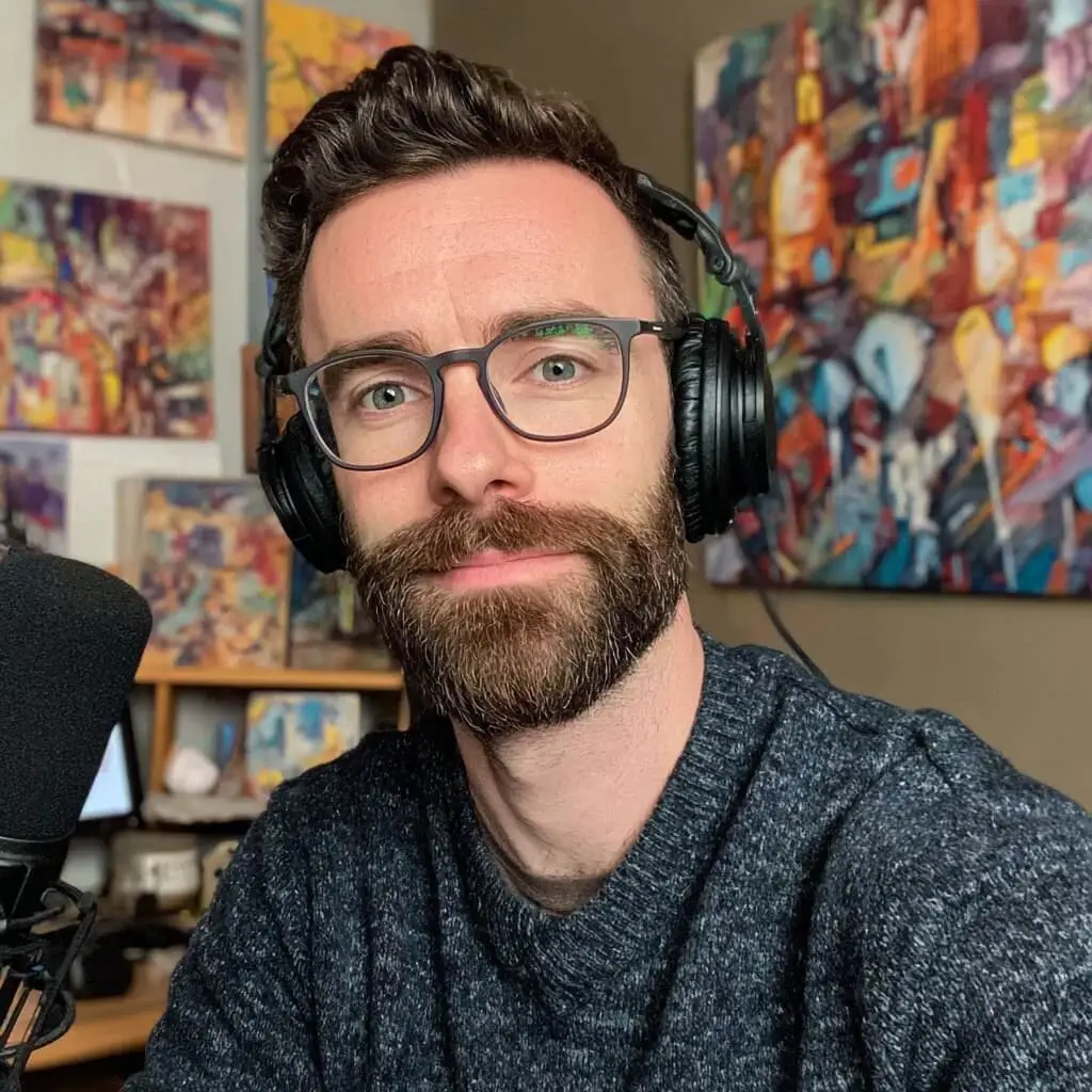 Brian Poncelet in his Toronto Studio